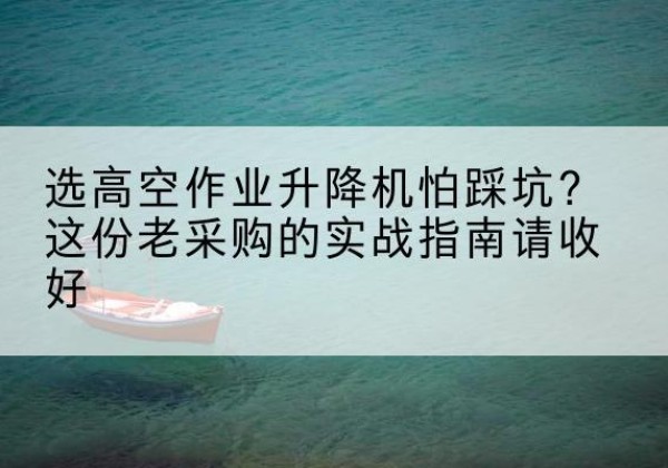 策勒高空作业升降机厂家推荐-选高空作业升降机怕踩坑？这份老采购的实战指南请收好